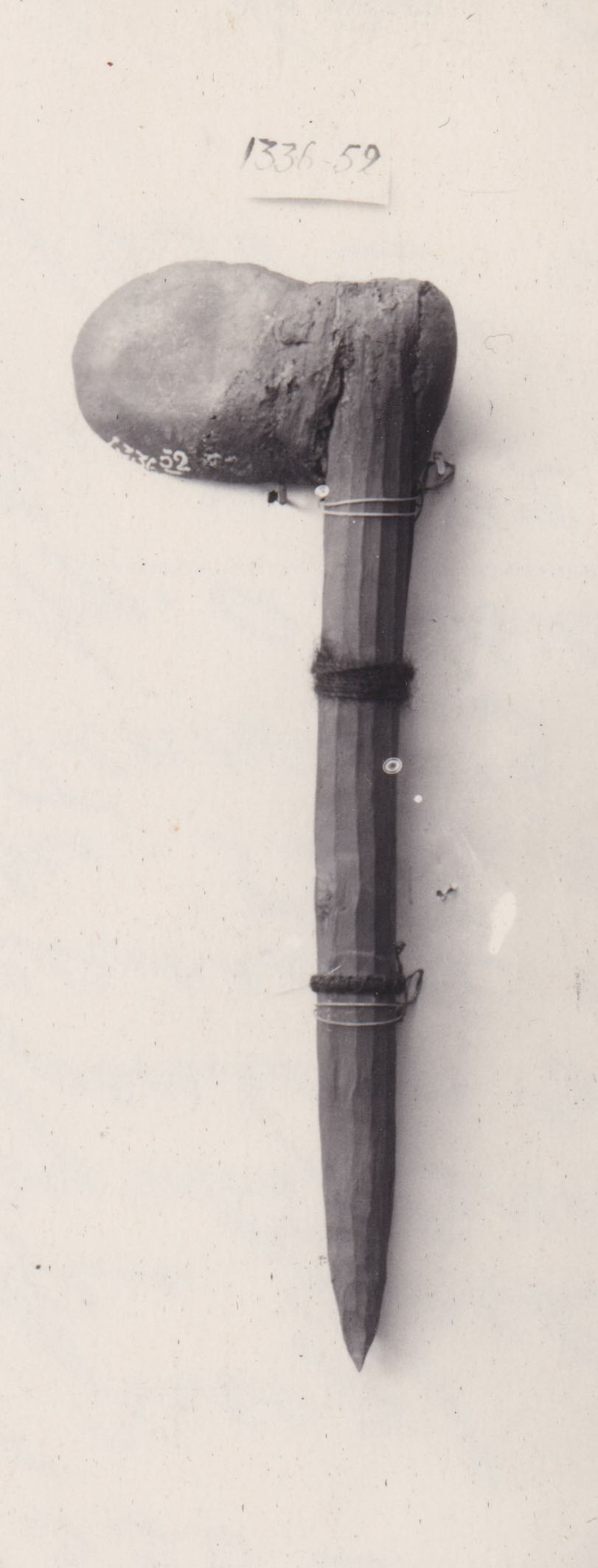 Stone axe with handle