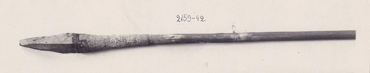 Spear with stone point