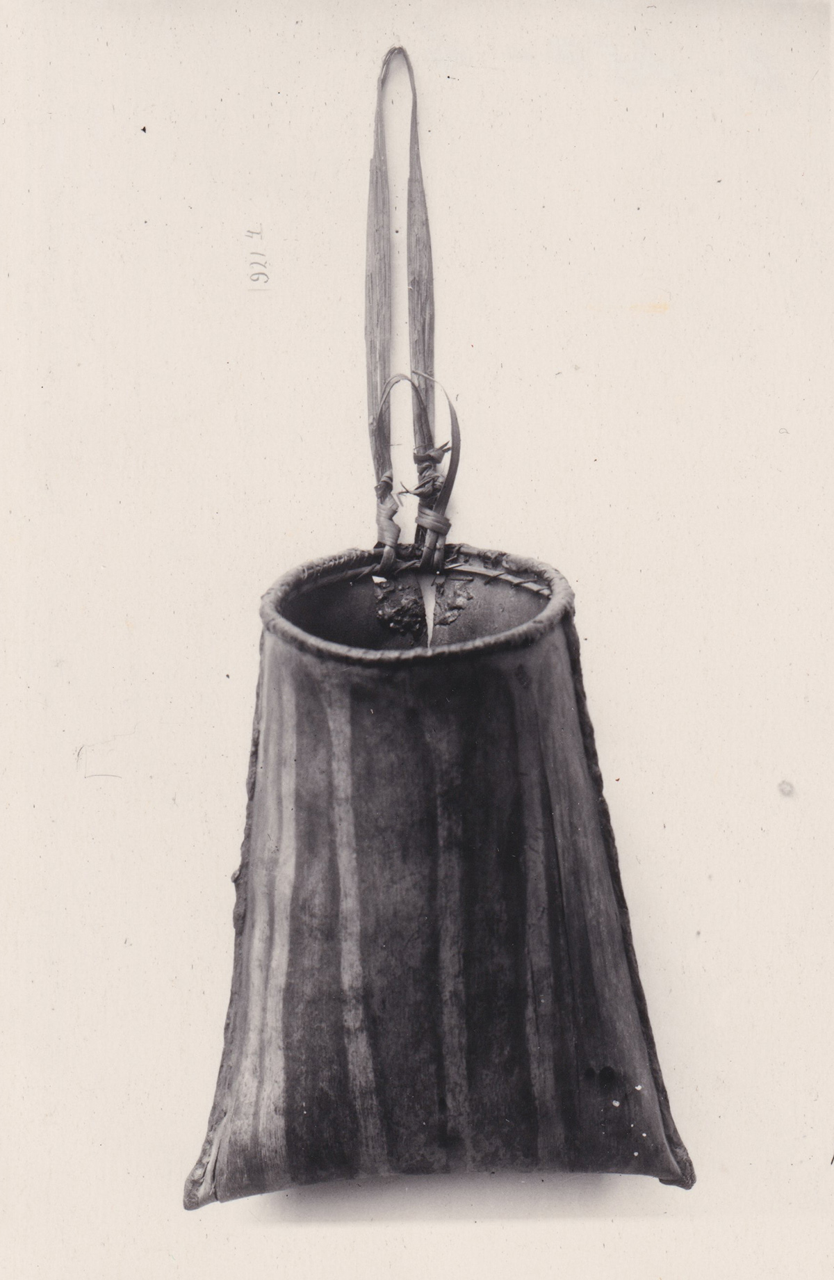 Water bucket made of bark