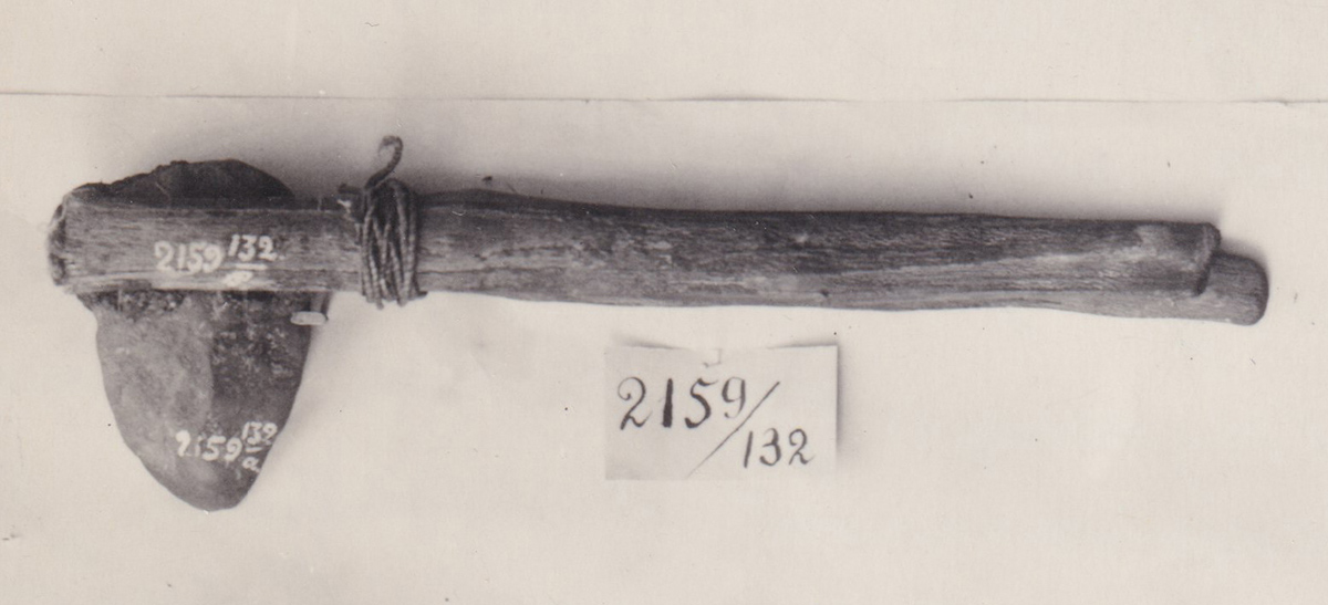 Stone axe with handle