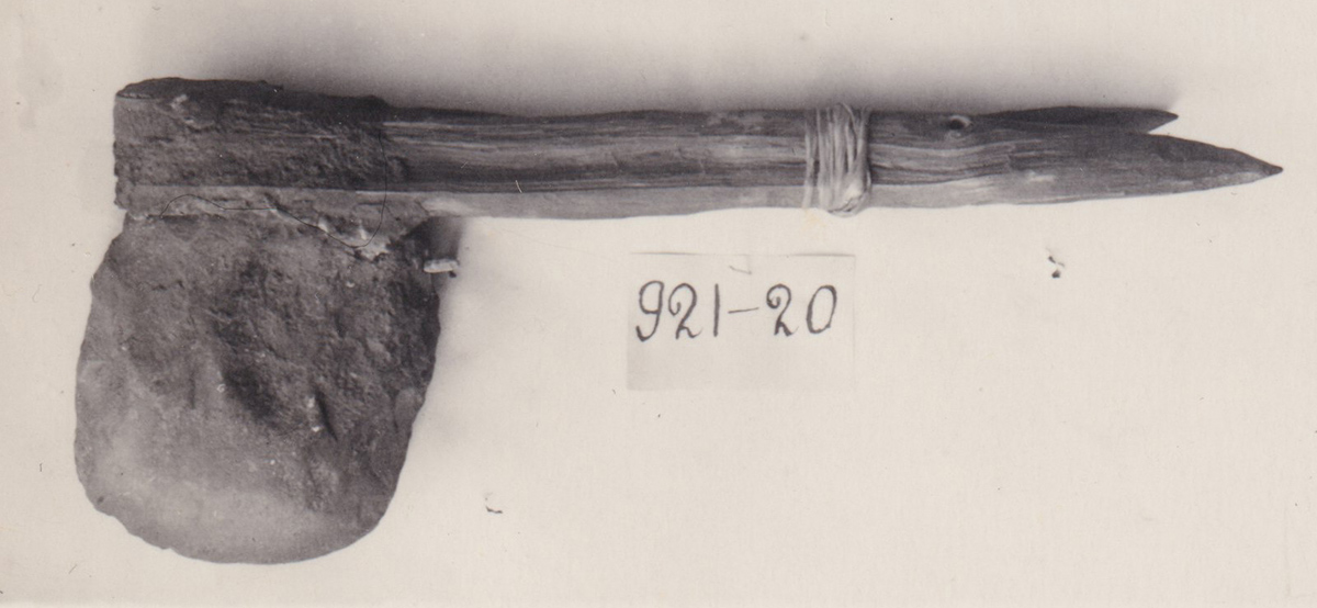 Stone axe with handle